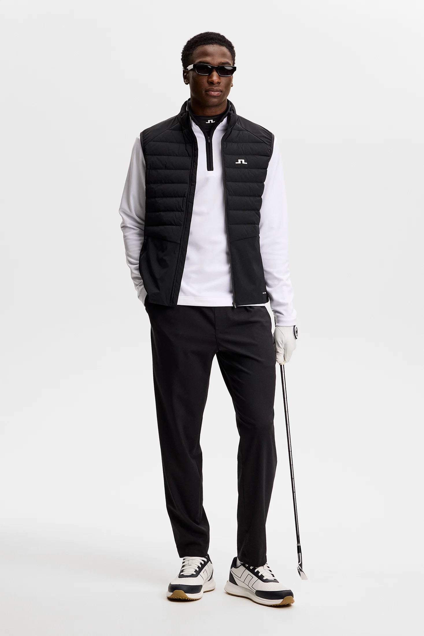 Clide Quarter Zip Mid Layer - White