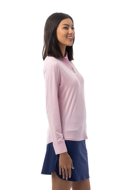 SOLMELANGE L/S STRIPE MOCK - RSQMWH