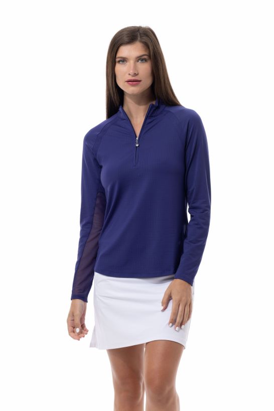 Soltek Raglan Sleeve Zip Mock