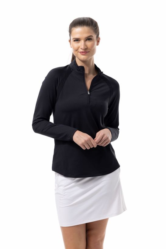 Soltek Raglan Sleeve Zip Mock