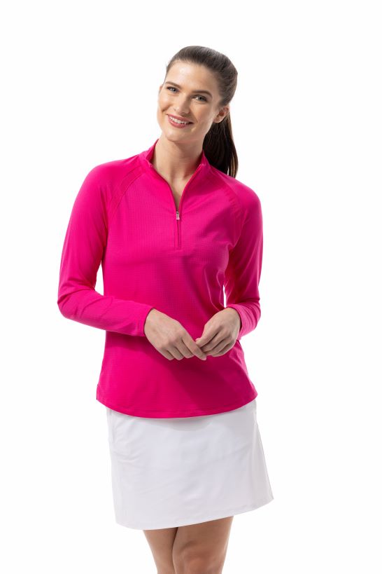 Soltek Raglan Sleeve Zip Mock