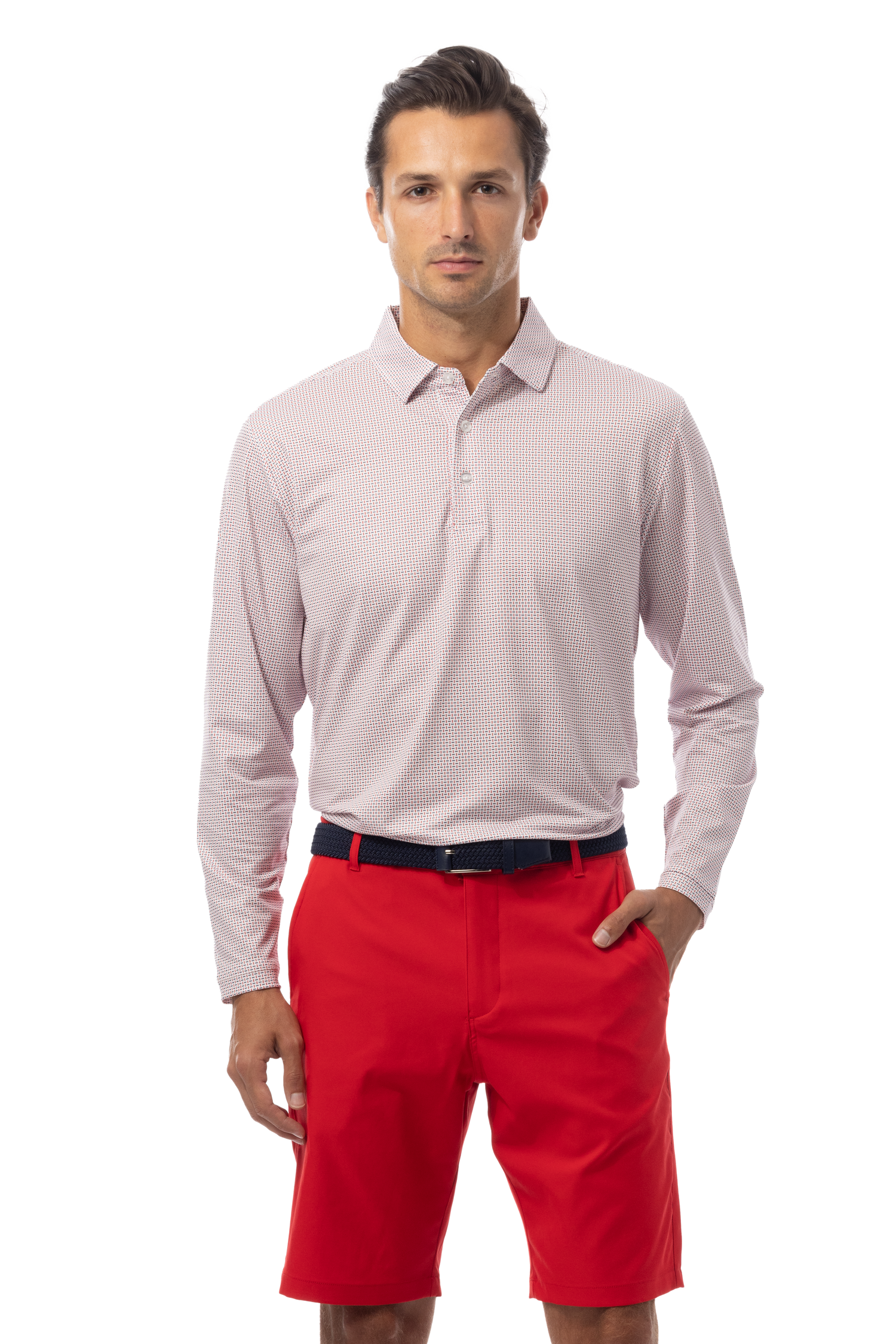 SOLTEKICE LONG SLEEVE POLO - MATRN