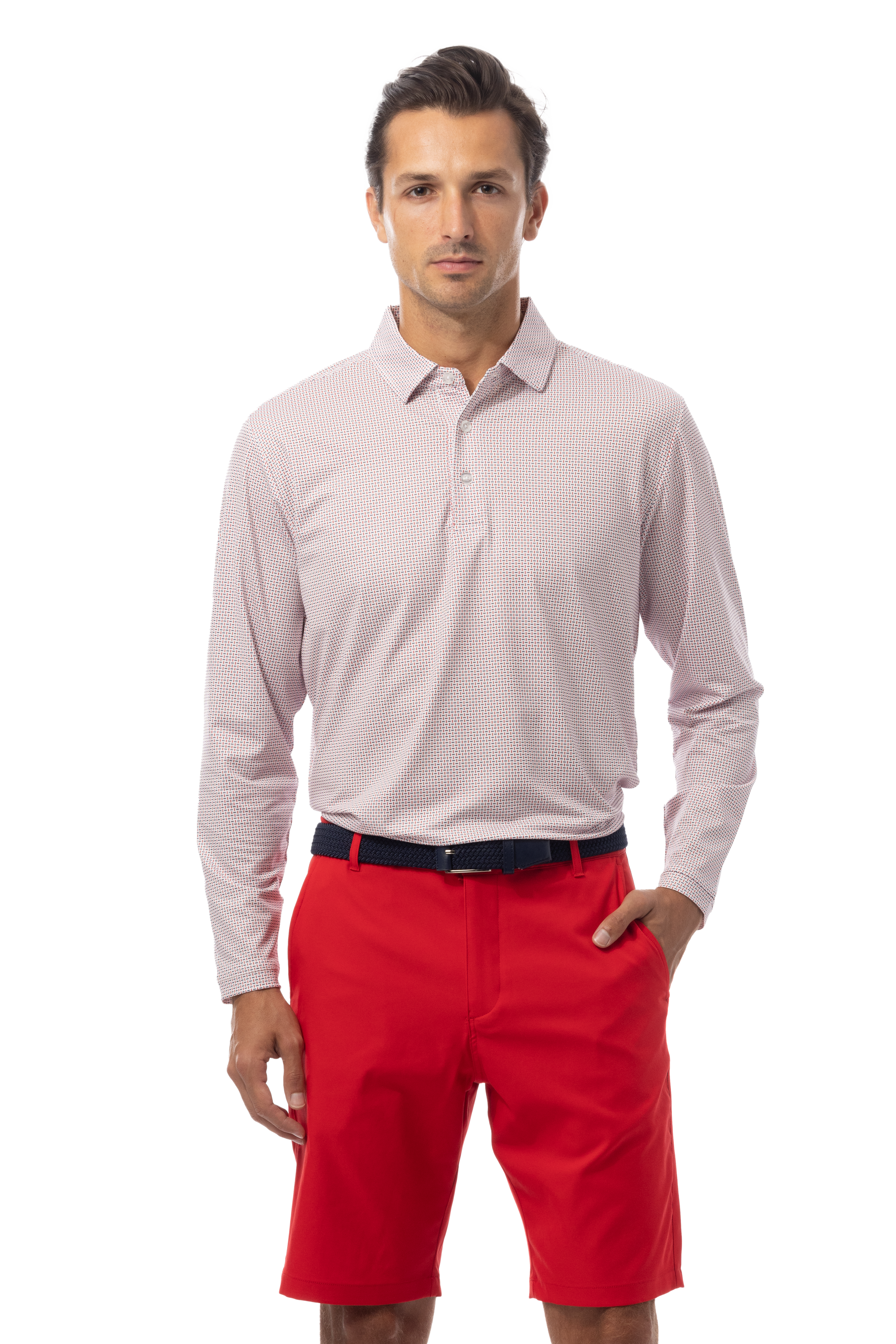 SOLTEKICE LONG SLEEVE POLO - MATRN