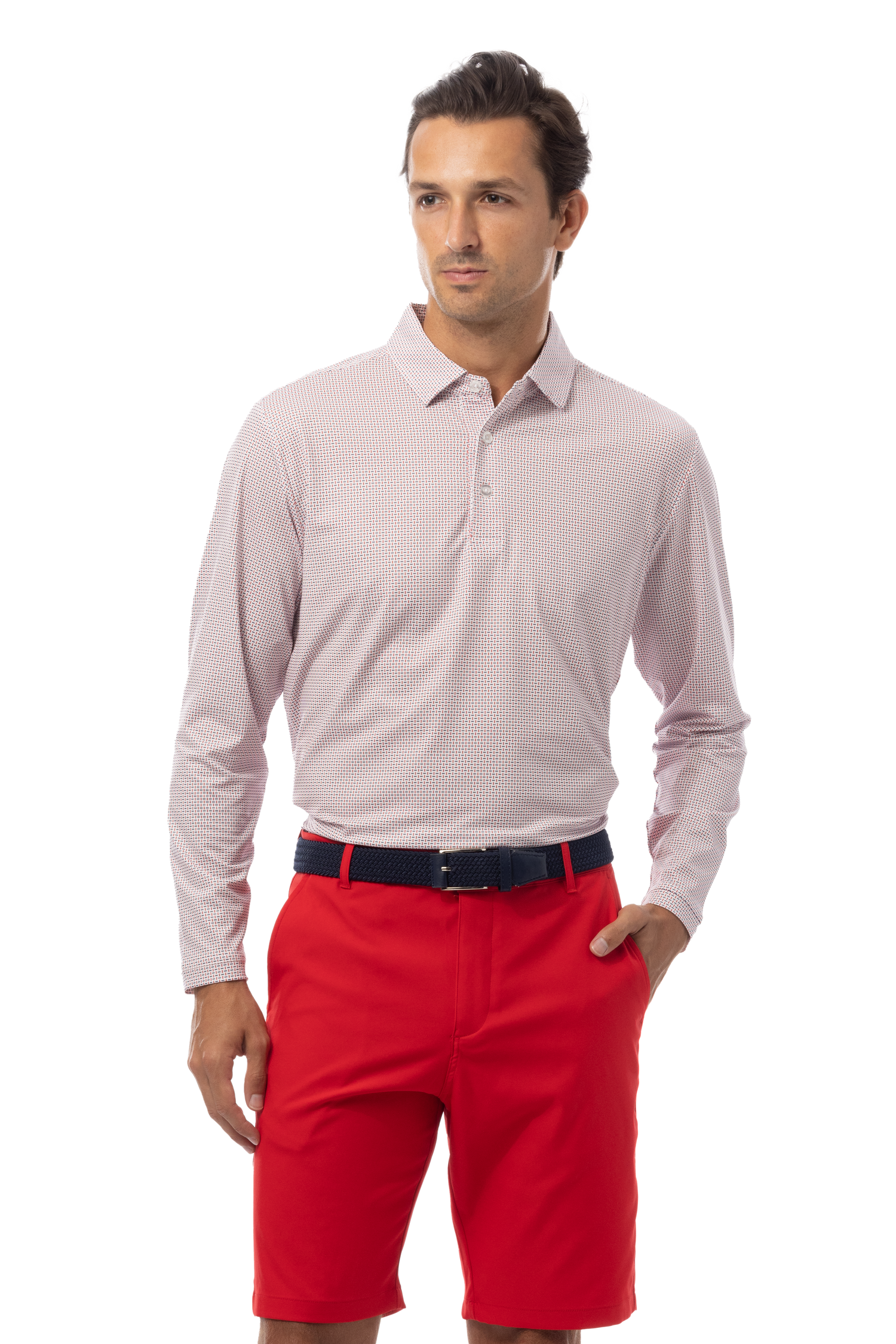 SOLTEKICE LONG SLEEVE POLO - MATRN