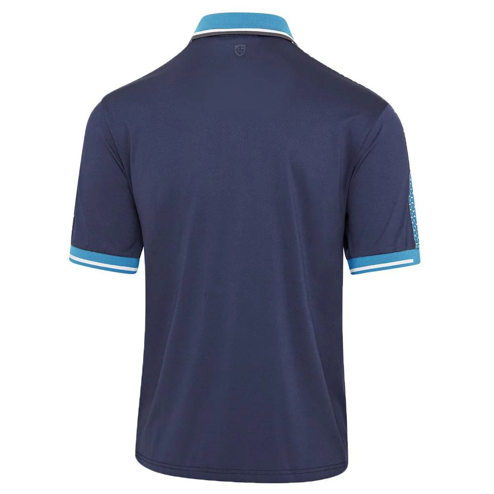 Mens Polo Shoulder Print