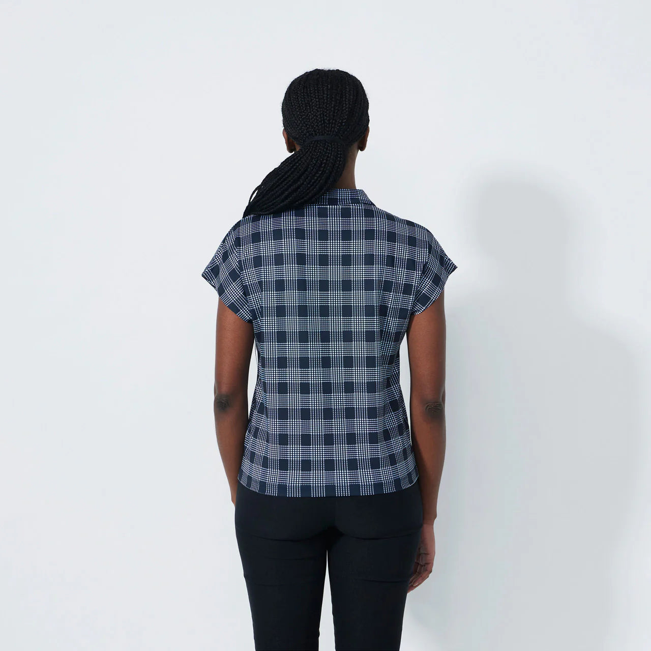 Checked Polo shirt - Check Navy