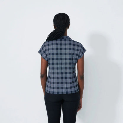 Checked Polo shirt - Check Navy