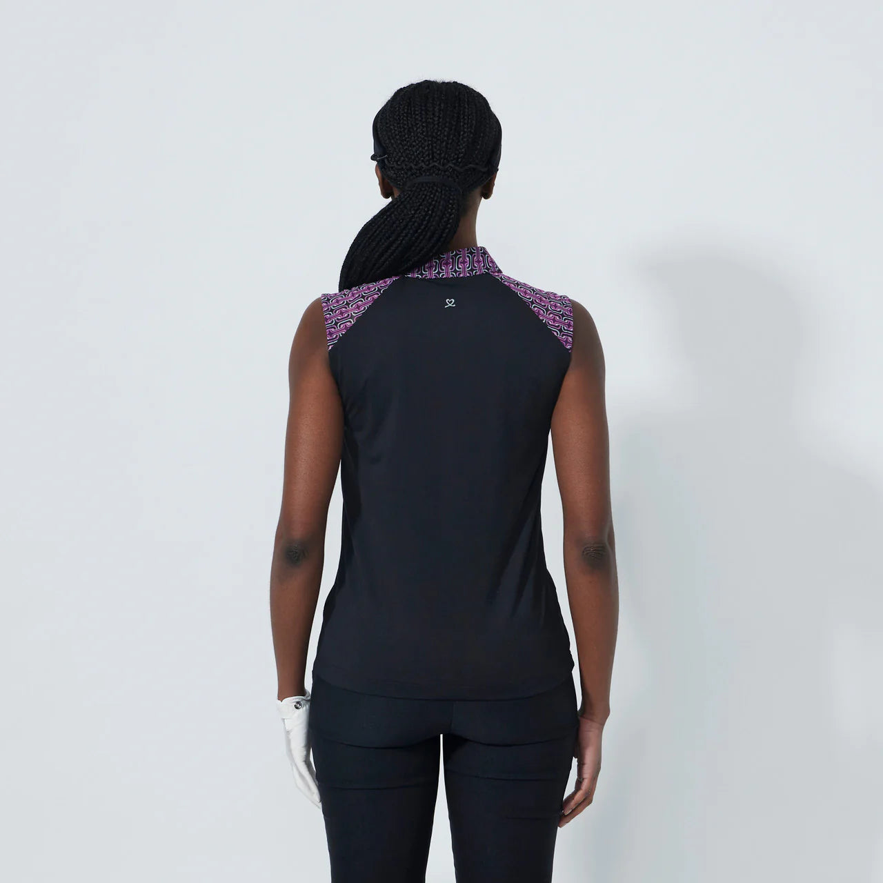 Gathered SL Polo shirt - Black