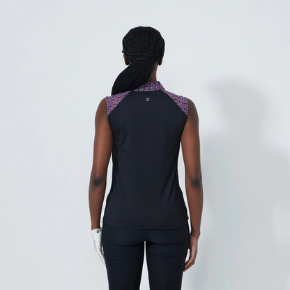 Gathered SL Polo shirt - Black