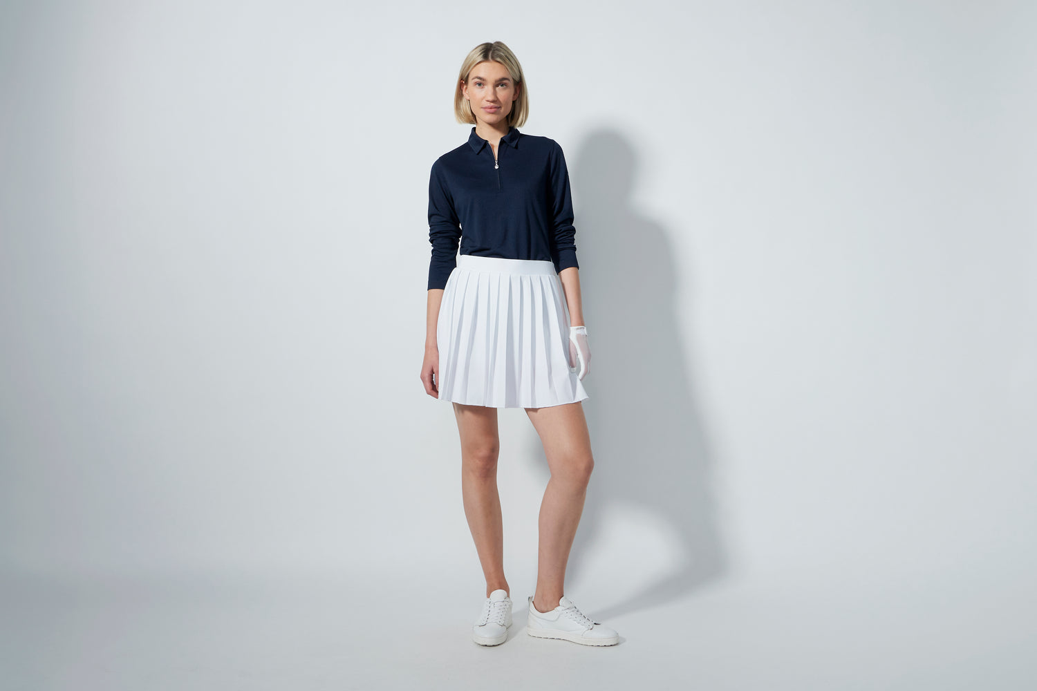 PLEATED SKORT 45 CM