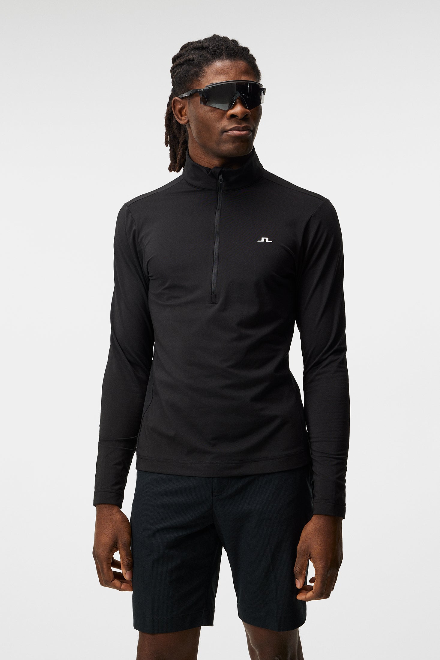 Luke Half Zip Mid Layer - Black