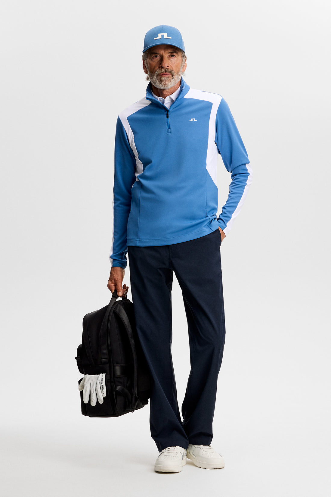 Lukas Quarter Zip Mid Layer - Federal Blue