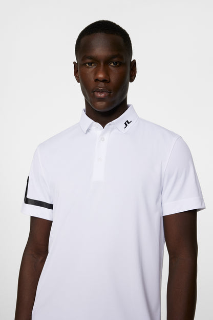 Heath Regular Fit Golf Polo - White