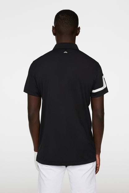 Heath Regular Fit Golf Polo - Black