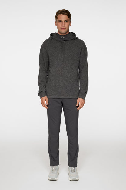 Kolton Cashmere Hoodie - Dark Grey Melange