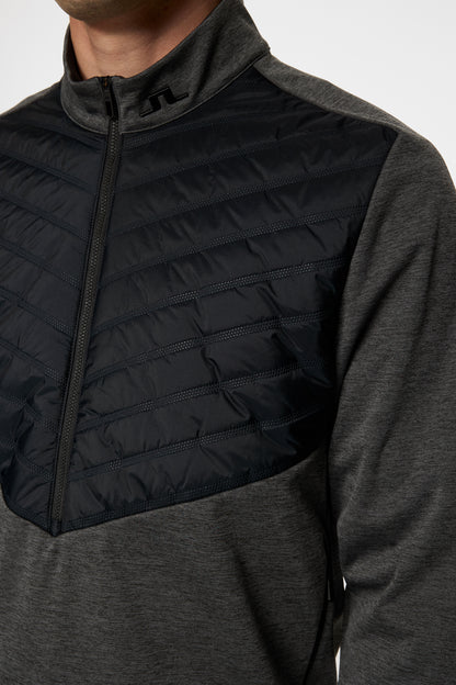 Raph Quilt Hybrid Jacket - Asphalt and Black Melange