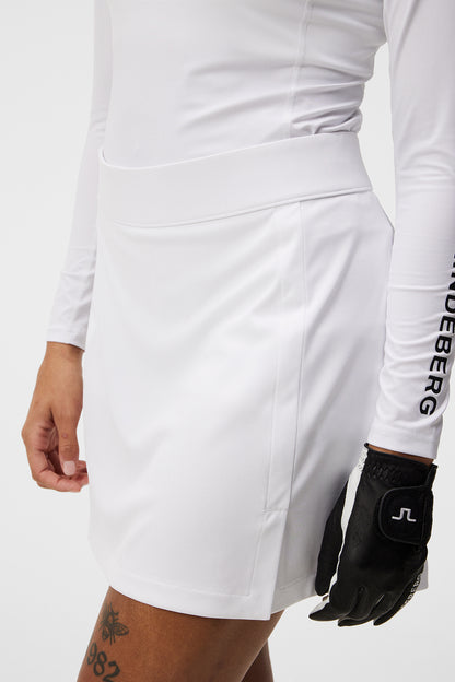 Amelie Mid Golf Skirt - White
