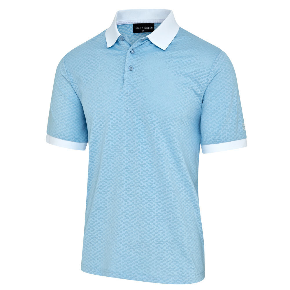 Mens Polo Contrast Rib &amp; Cuffs