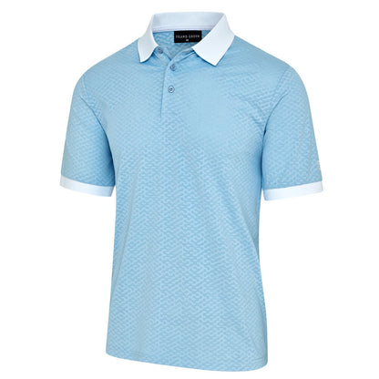 Mens Polo Contrast Rib &amp; Cuffs