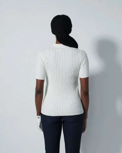 Madelene 1/2S Polo shirt - White