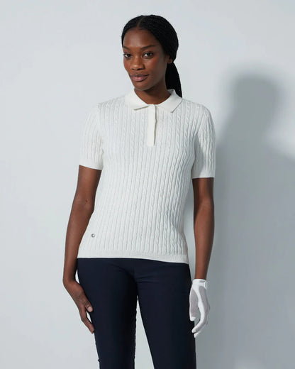 Madelene 1/2S Polo shirt - White