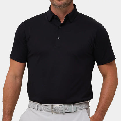 Player Pique Performance Polo - Black