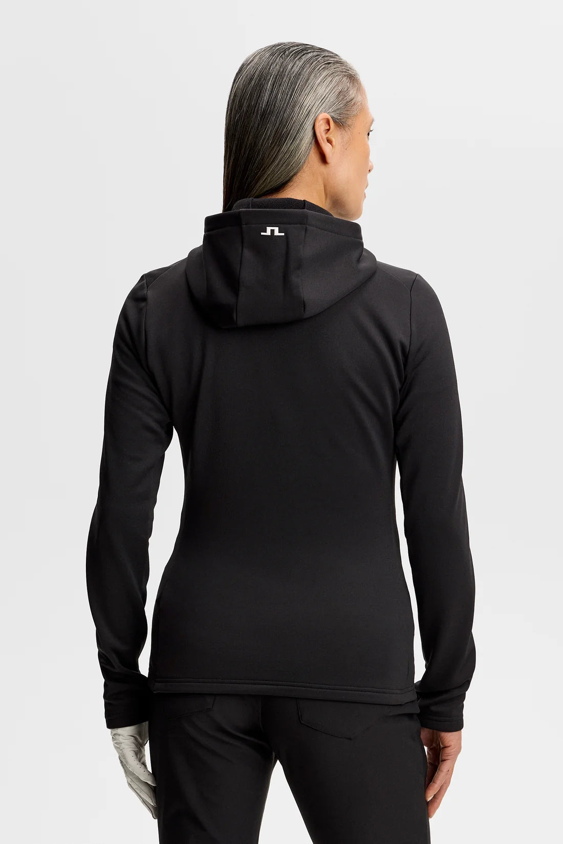 Aerielle Quarter Zip Hood - Black