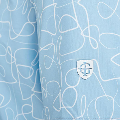 Mens Polo with Freehand Pattern