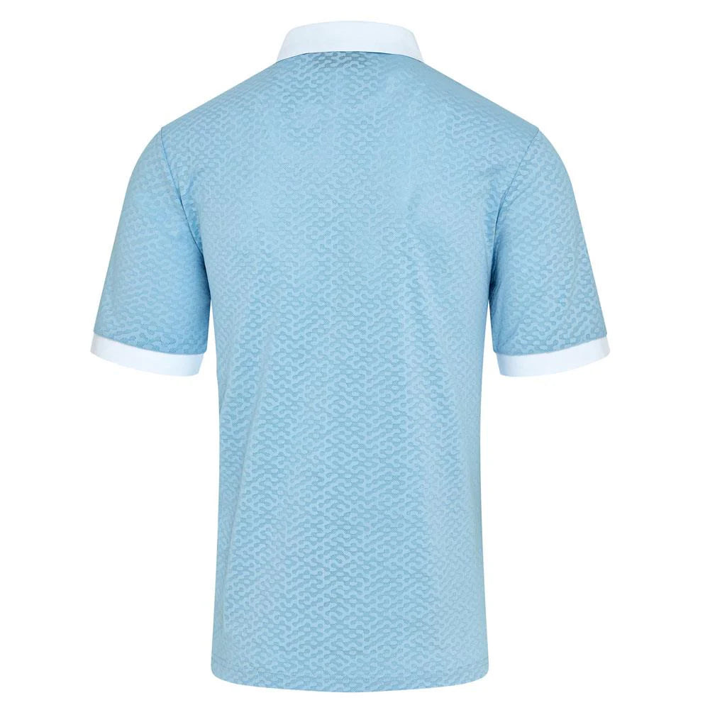 Mens Polo Contrast Rib &amp; Cuffs