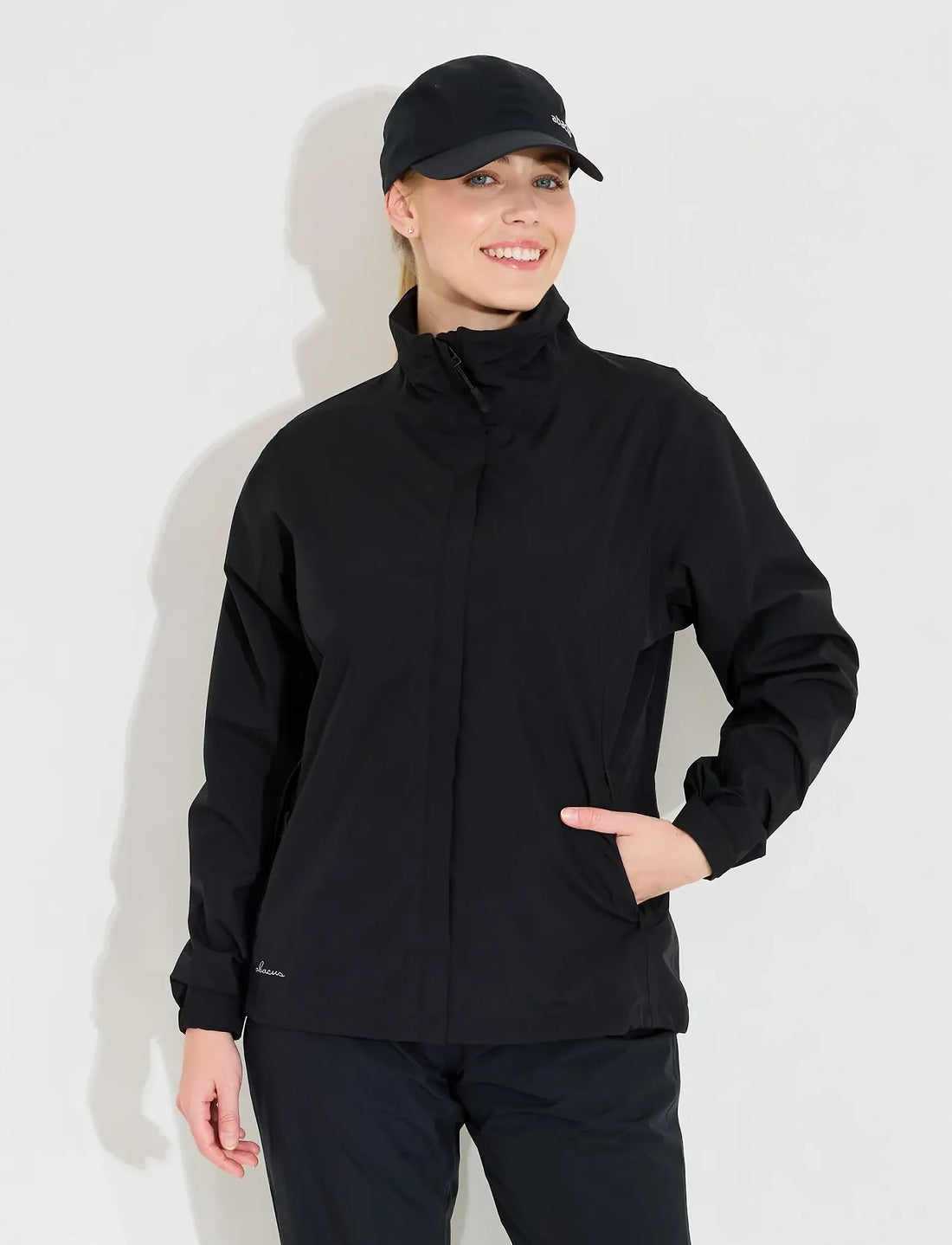Lds Links stretch rainjacket - black