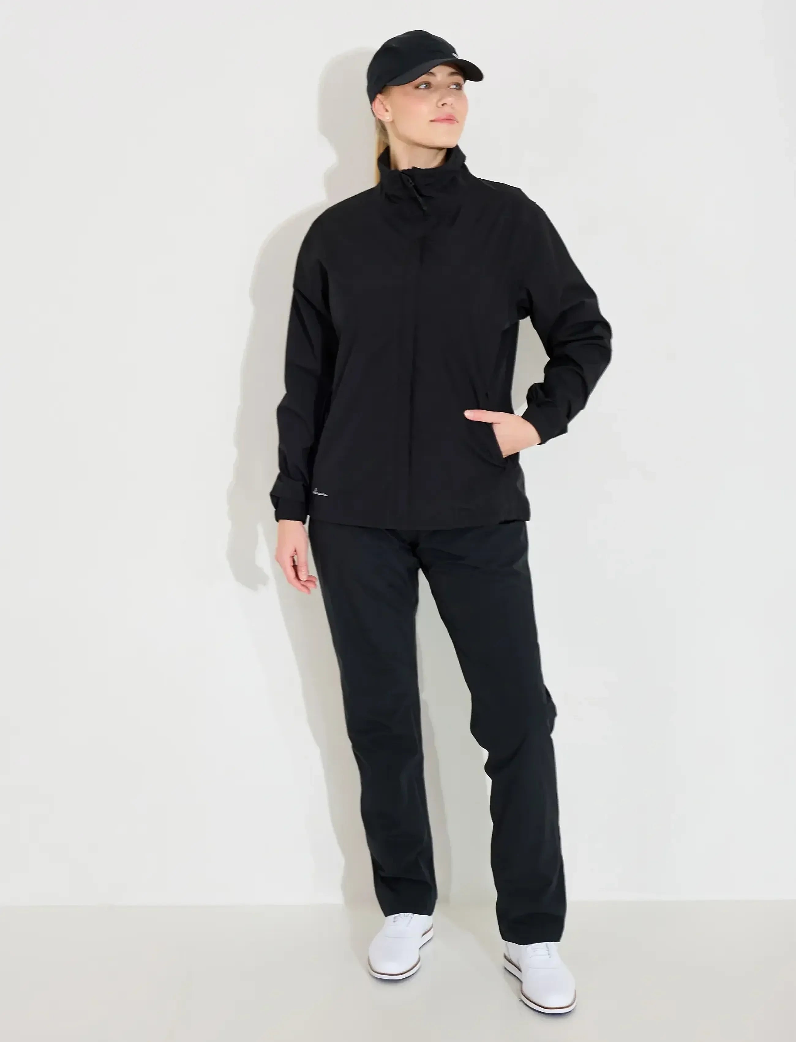 Lds Links stretch rainjacket - black