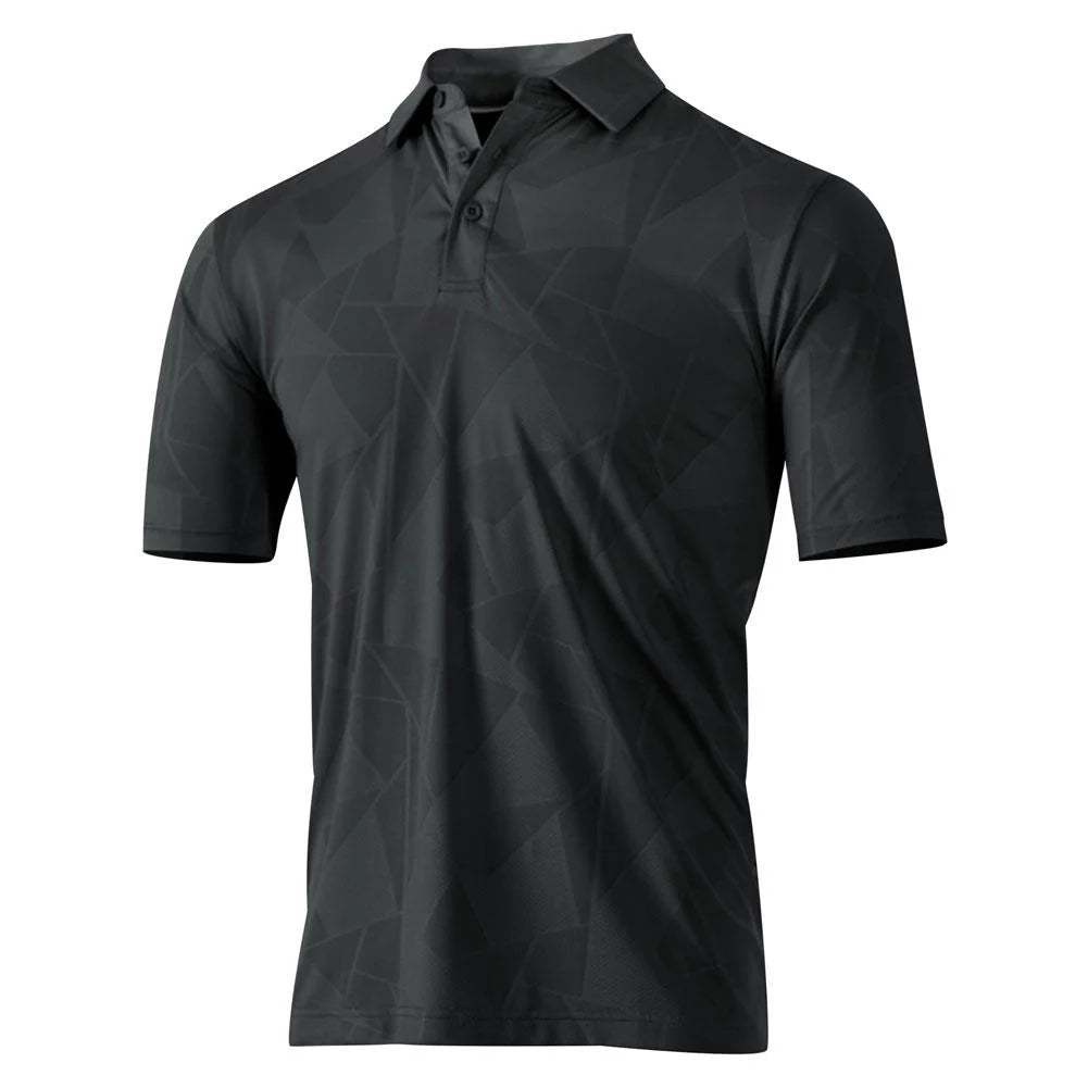 Jacquard Knit Polo Shirt