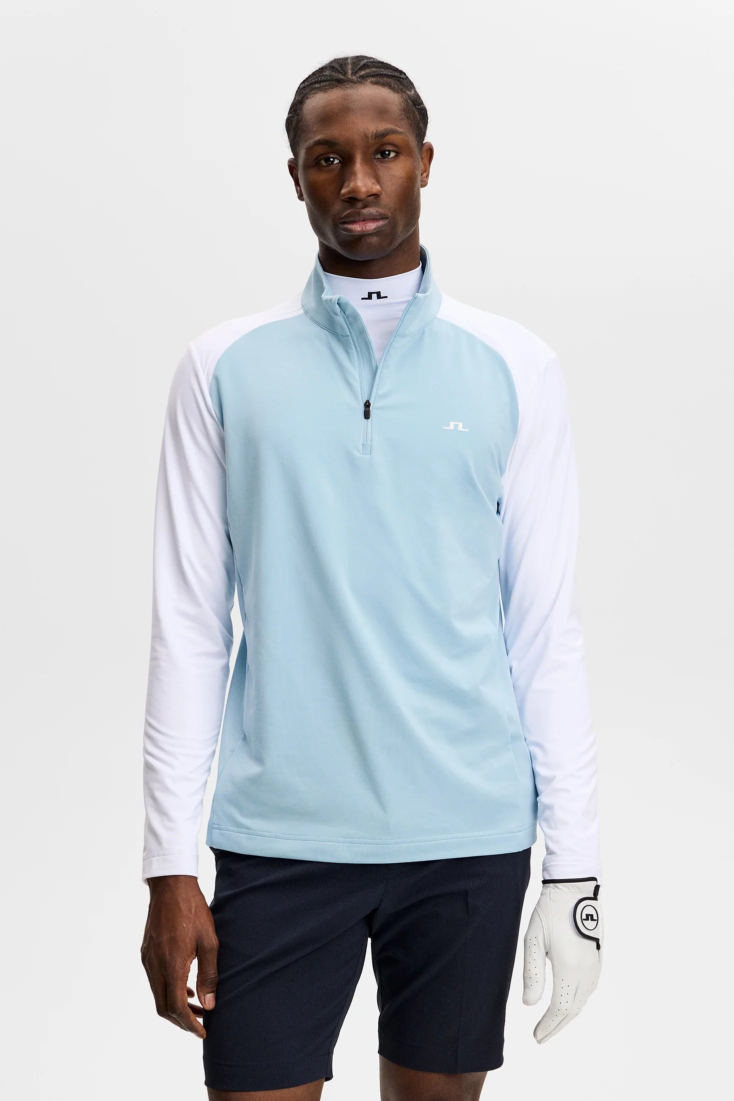 Blake Zip Mid Layer - Forget-Me-Not
