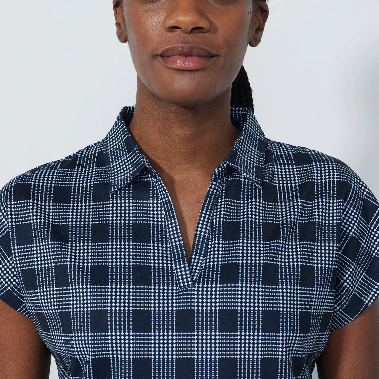 Checked Polo shirt - Check Navy