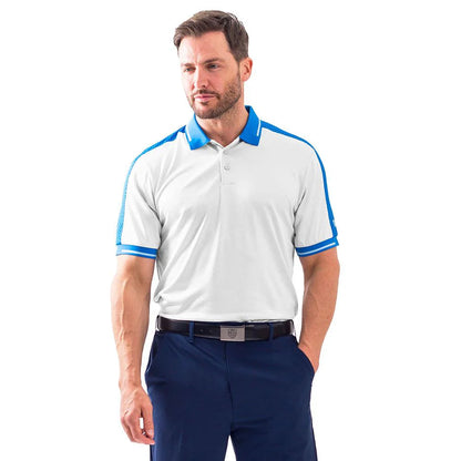 Mens Polo Shoulder Print