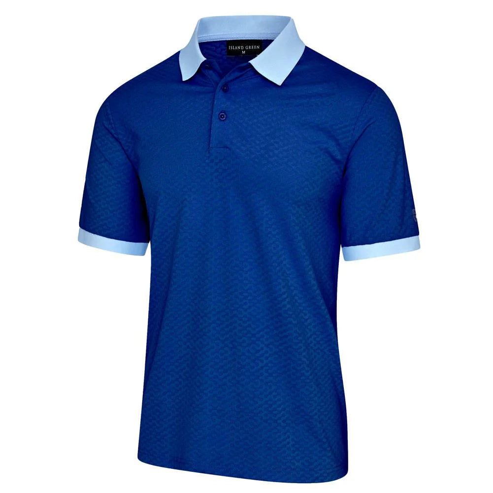 Mens Polo Contrast Rib &amp; Cuffs