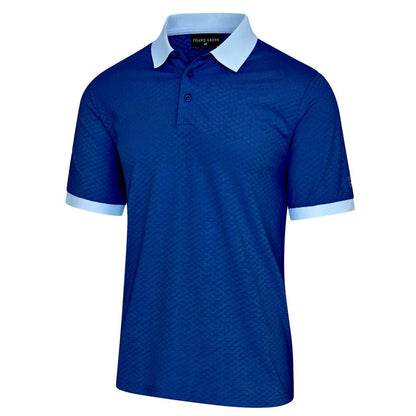 Mens Polo Contrast Rib &amp; Cuffs