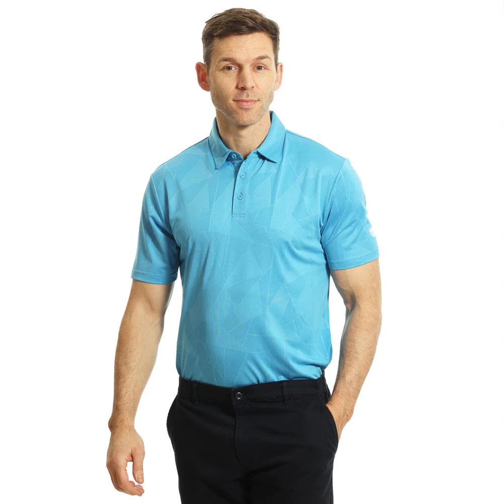 Jacquard Knit Polo Shirt