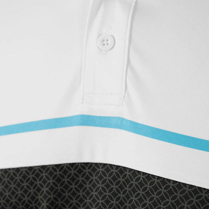 Geometric Print Polo Shirt