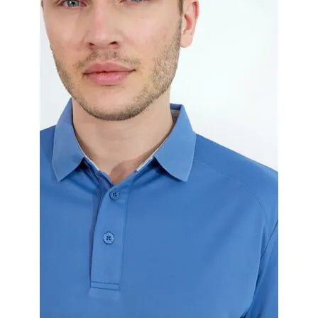 Mens Hammel recycled polo - horizon blue